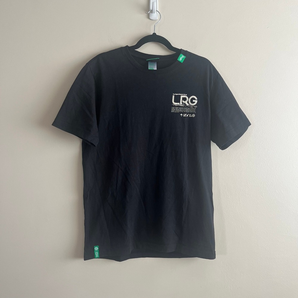 Lifted Research Group Graphic Tee M Black Jungle Wildlife Back Print Streetwear